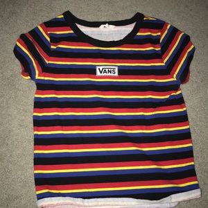 Vans off the wall striped tee